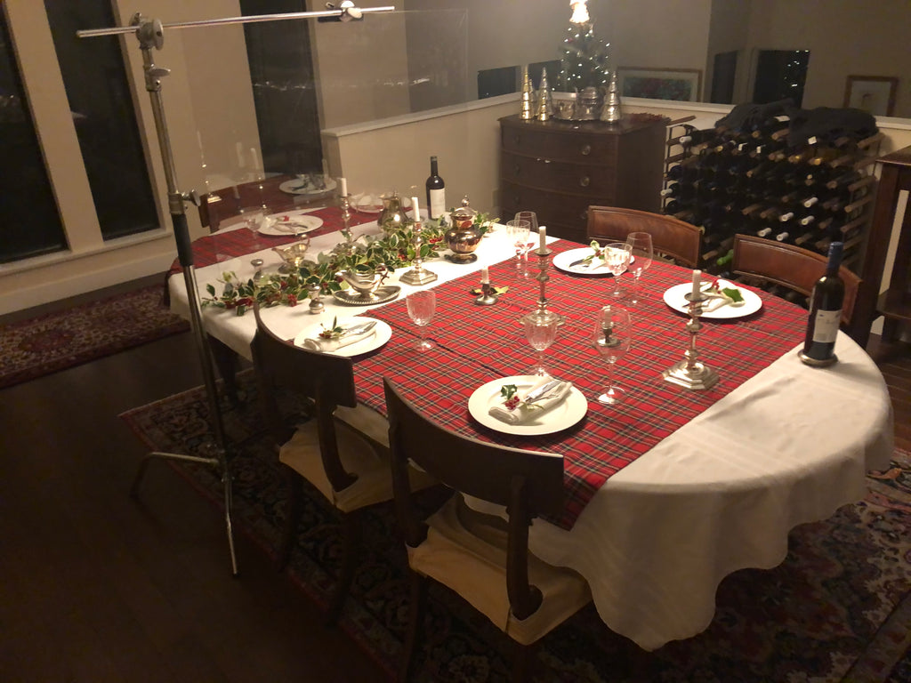 Plexyglass Covid Christmas Dinner Party