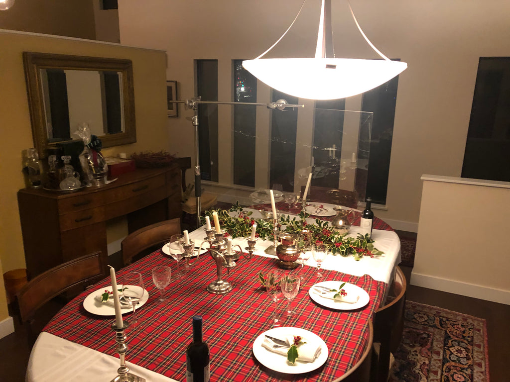 Plexyglass Covid Christmas Dinner Party