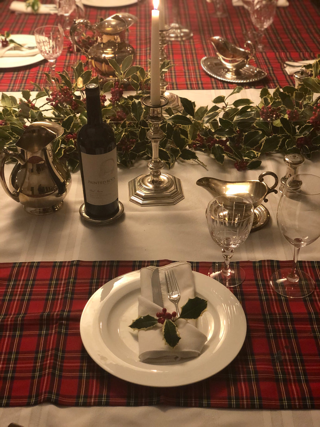 Plexyglass Covid Christmas Dinner Party