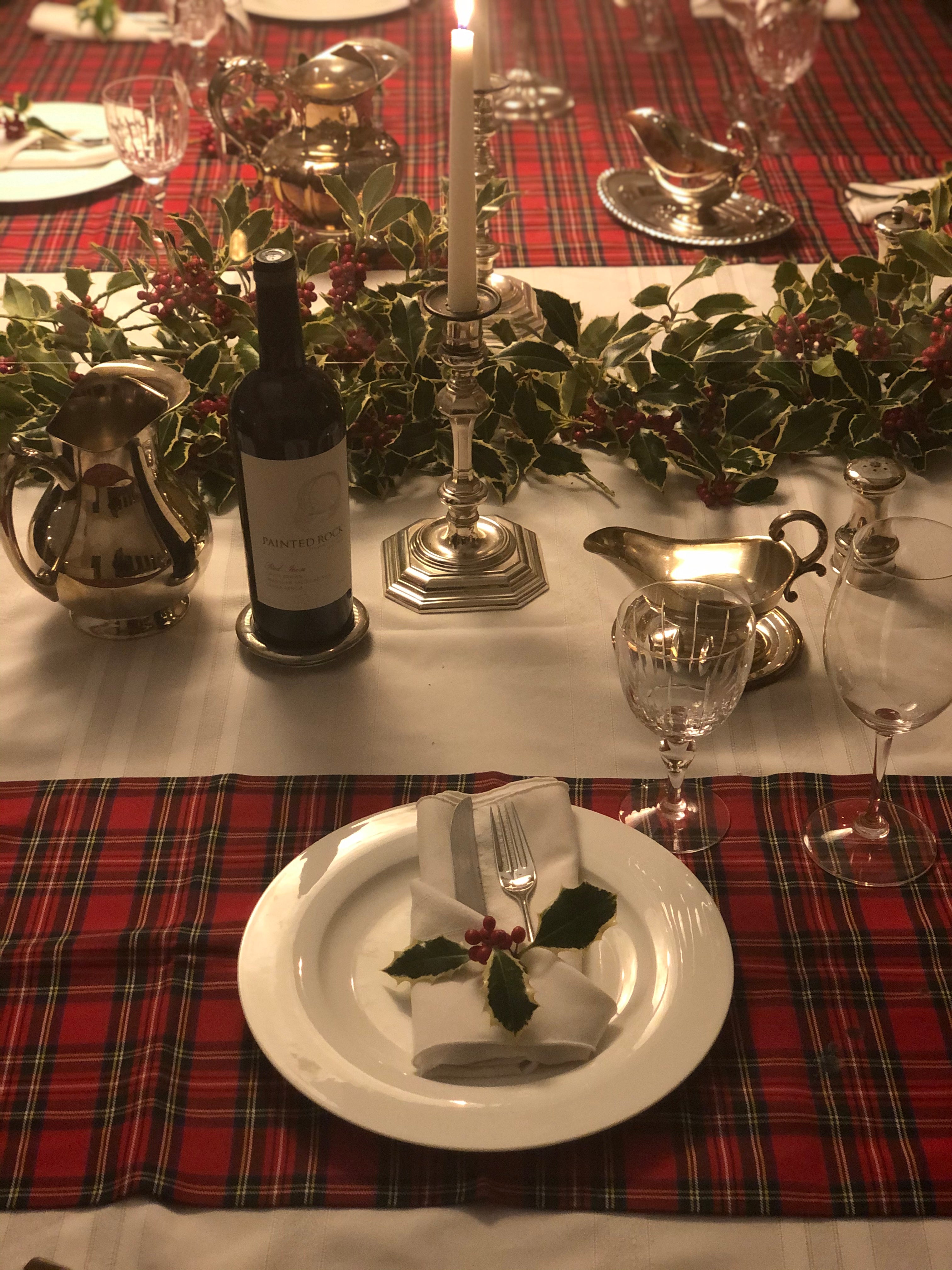 Plexyglass Covid Christmas Dinner Party