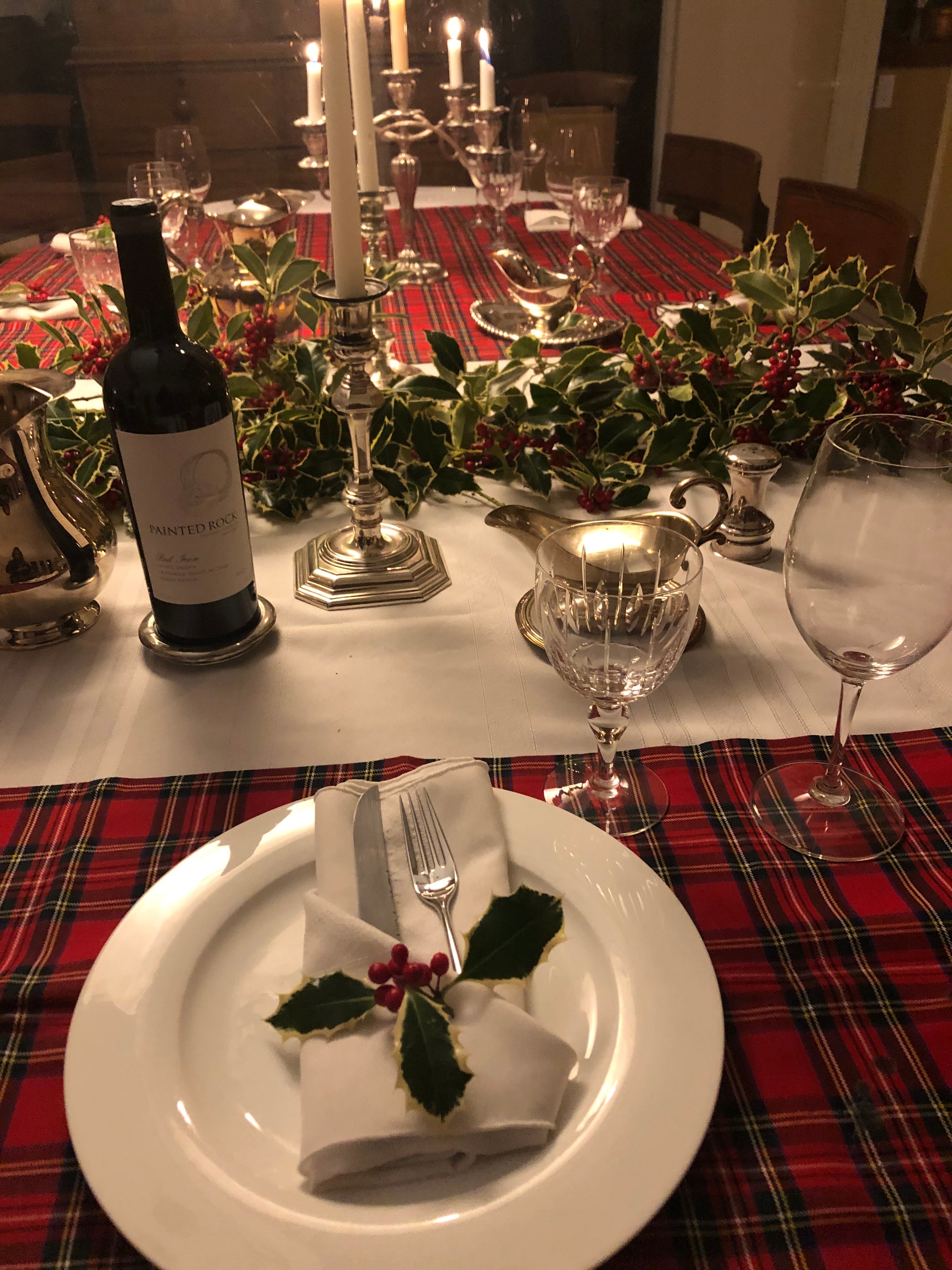 Plexyglass Covid Christmas Dinner Party