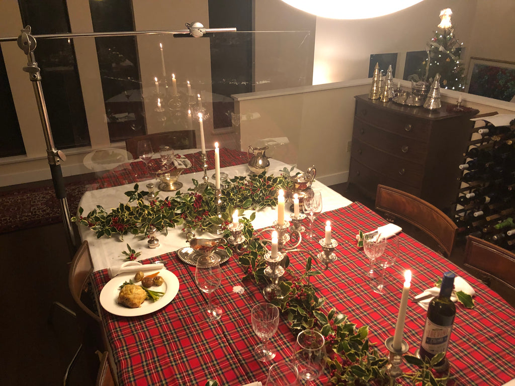 Plexyglass Covid Christmas Dinner Party