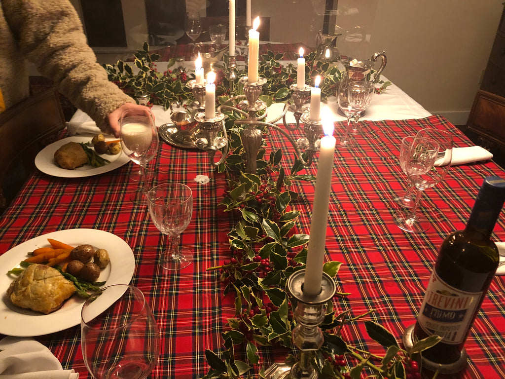 Plexyglass Covid Christmas Dinner Party