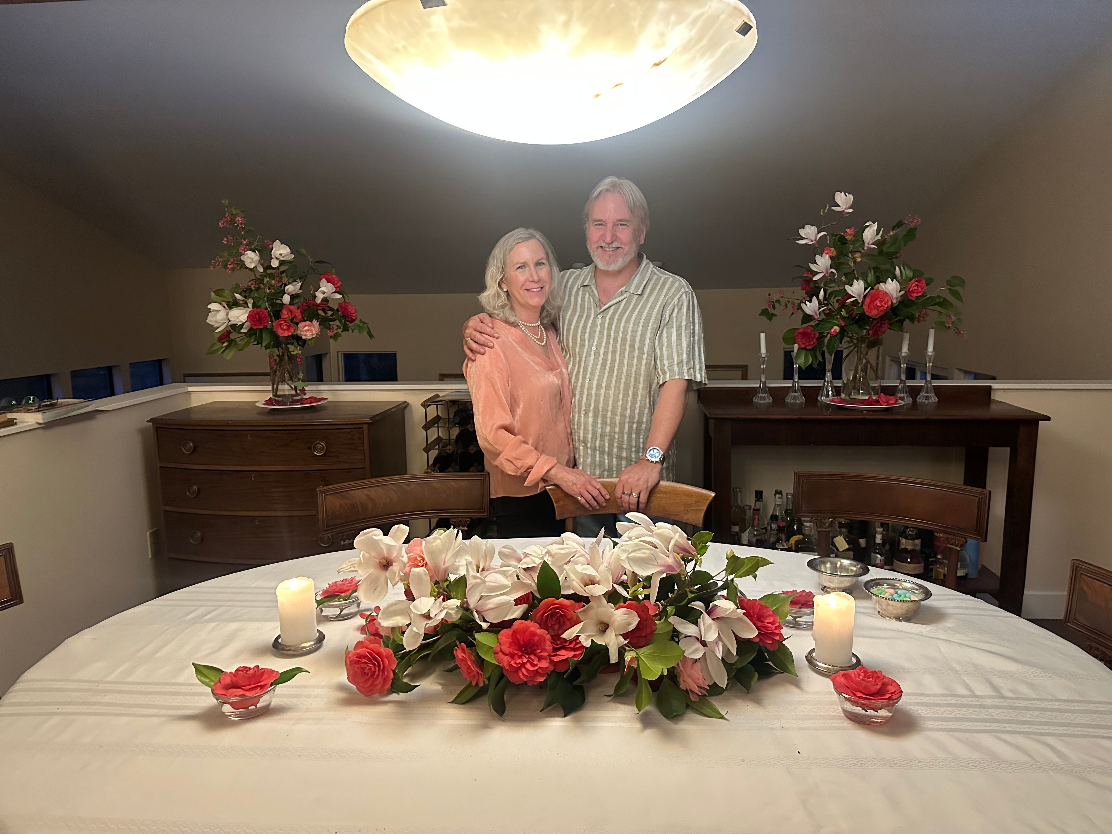 Pink Floral Easter Dinner Party