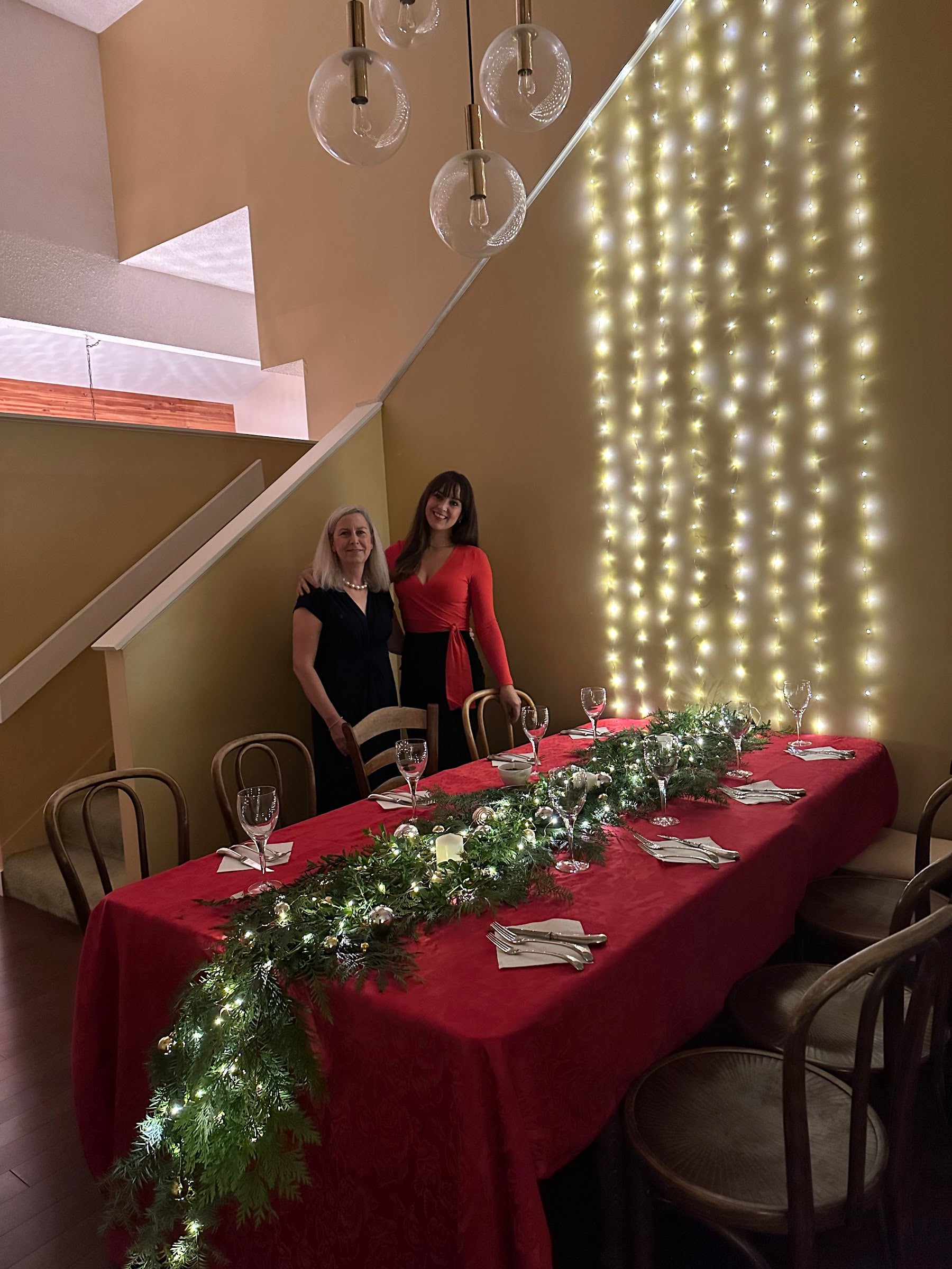 Waterfall Christmas Dinner Party