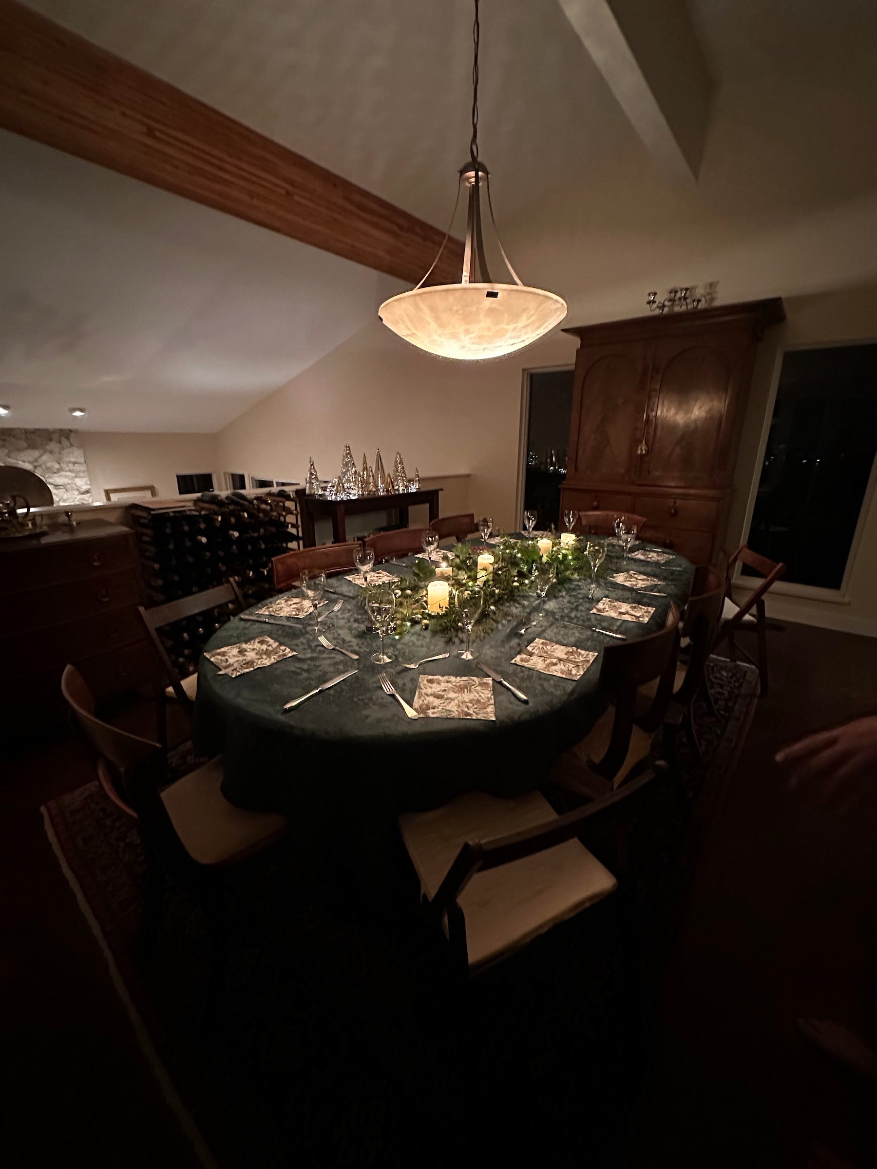 Waterfall Christmas Dinner Party